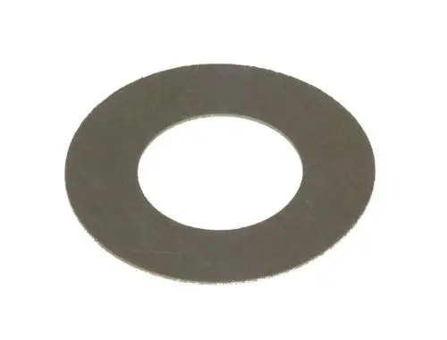 Bosch Dichtung, flache, ringförmige Metallkomponente mit einem zentralen Loch, geeignet für verschiedene Anwendungen in Maschinen oder Geräten.